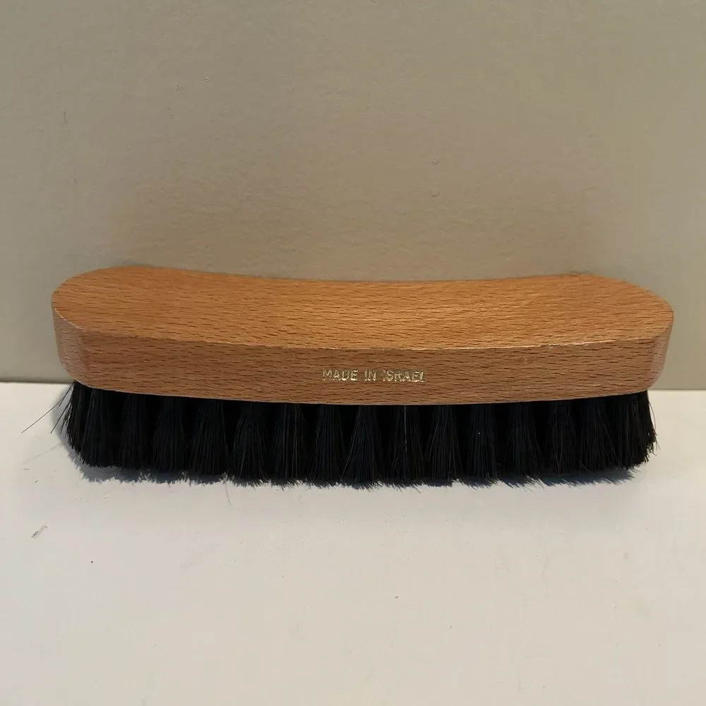 Shoe Shine Wooden Handle Brush Made‎ In Israel